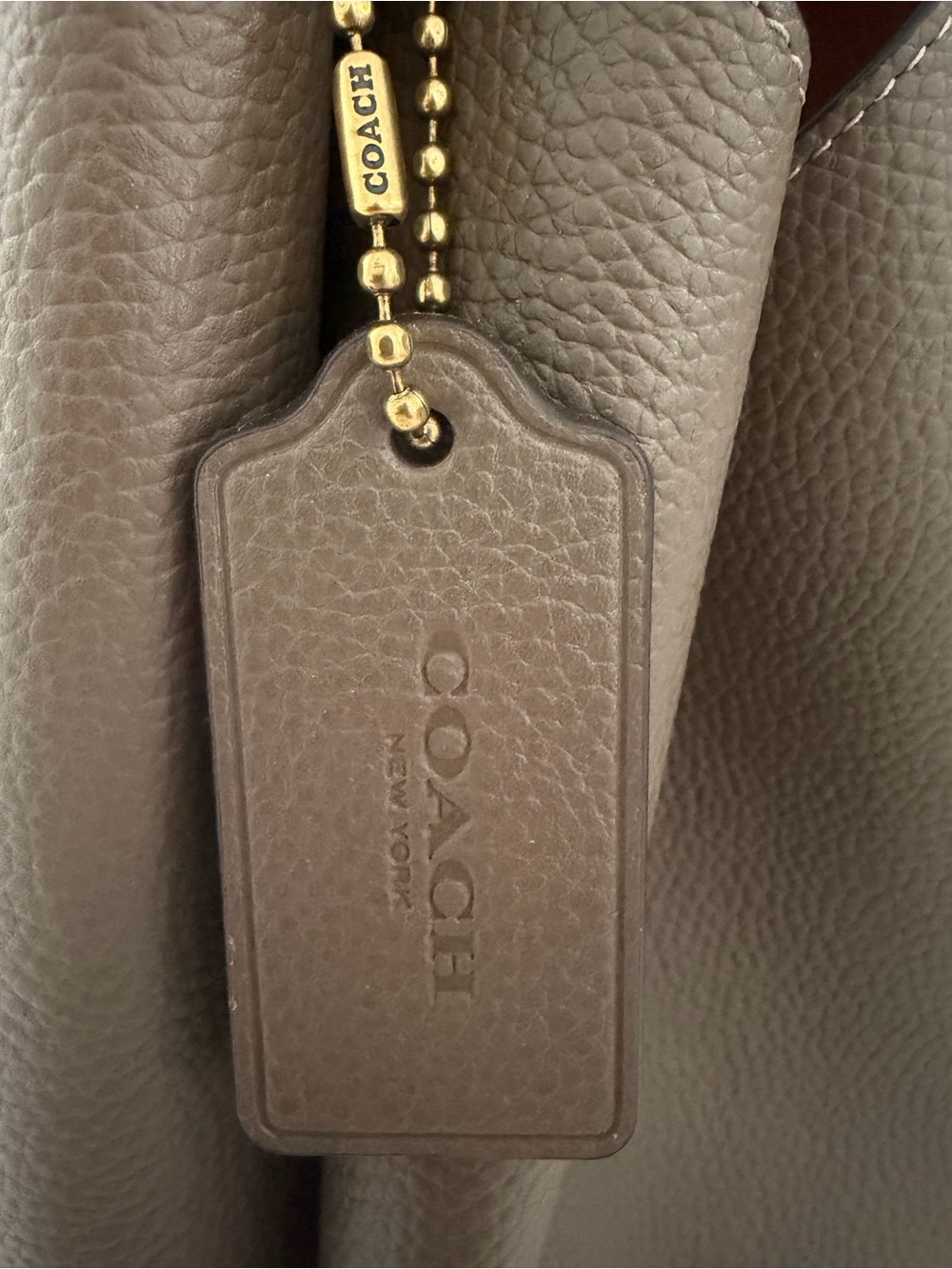 Coach Lana Shoulder Bag in Dark Stone - Picture 7 of 10